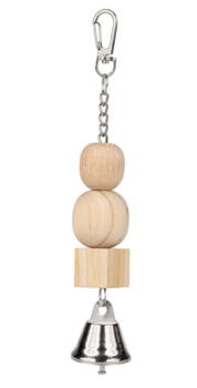 Fuglelegetøj med træ og klokke