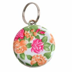 Cat bell – hvid med blomster