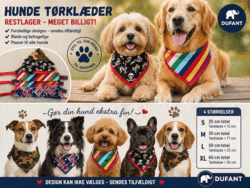 Hundetørklæder – restlager til spotpris