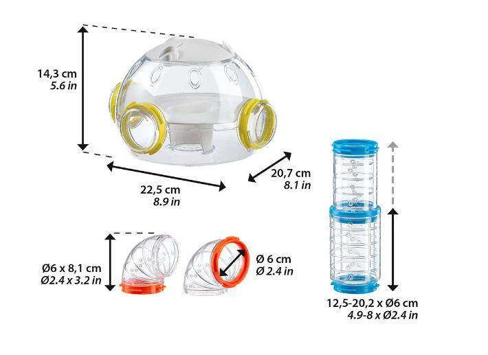 Lab rumfartøjsmodul med rør