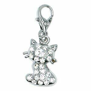 Rhinstens kat med karabinhage.