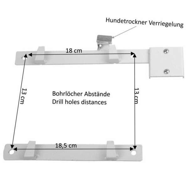 Vægmonteret kæledyrstørrer