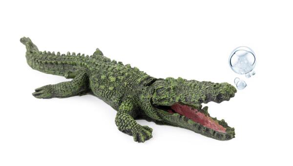 Krokodille med luftbobler