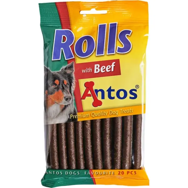 Antos Dog Snacks Rolls Beef