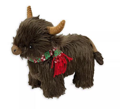 Highland Cow Julebamse – Mørkebrun