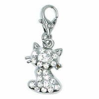 Rhinstens kat med karabinhage.